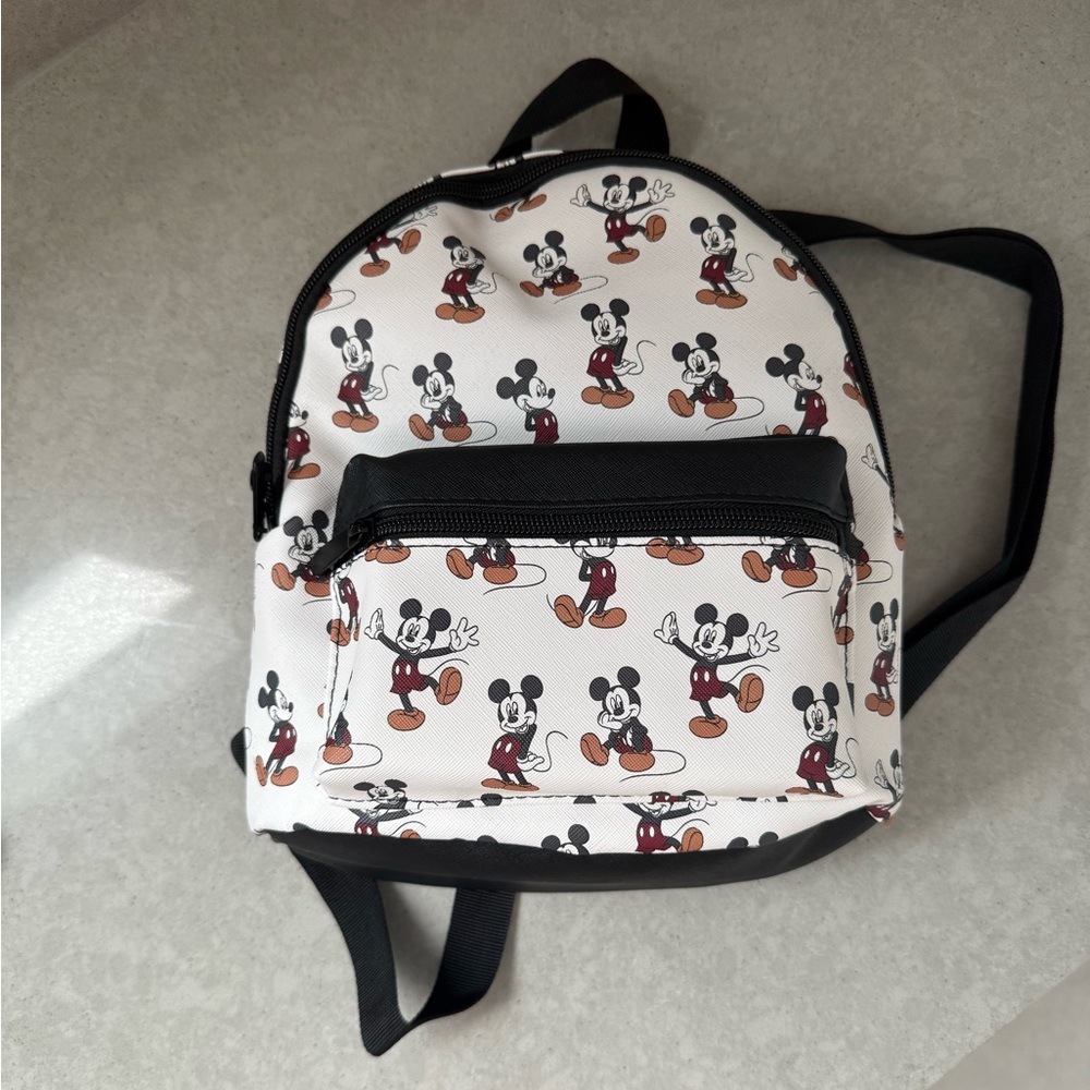 Disney Mickey Mouse All Over Print small backpack NWOT